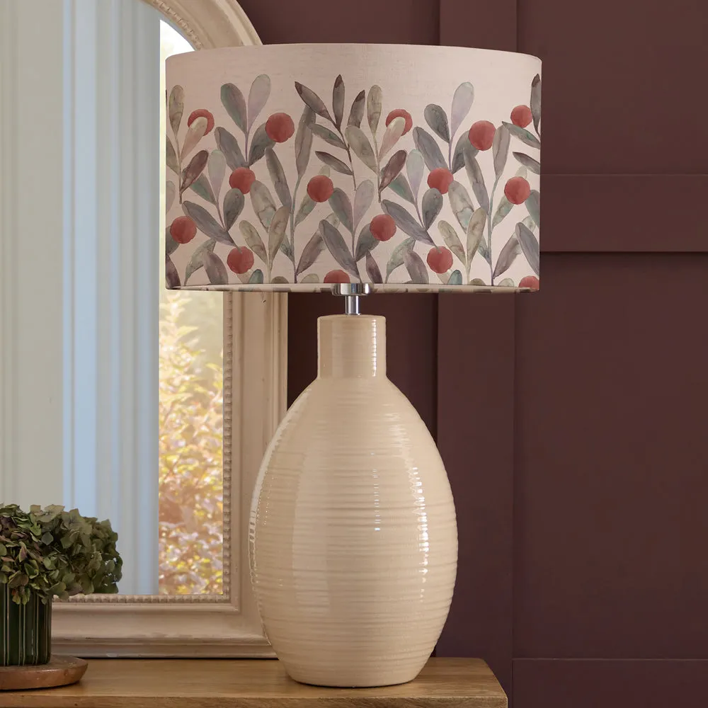 Katsura Eva & Epona Complete Table Lamp Cream/Mulberry modern fashion rug  
