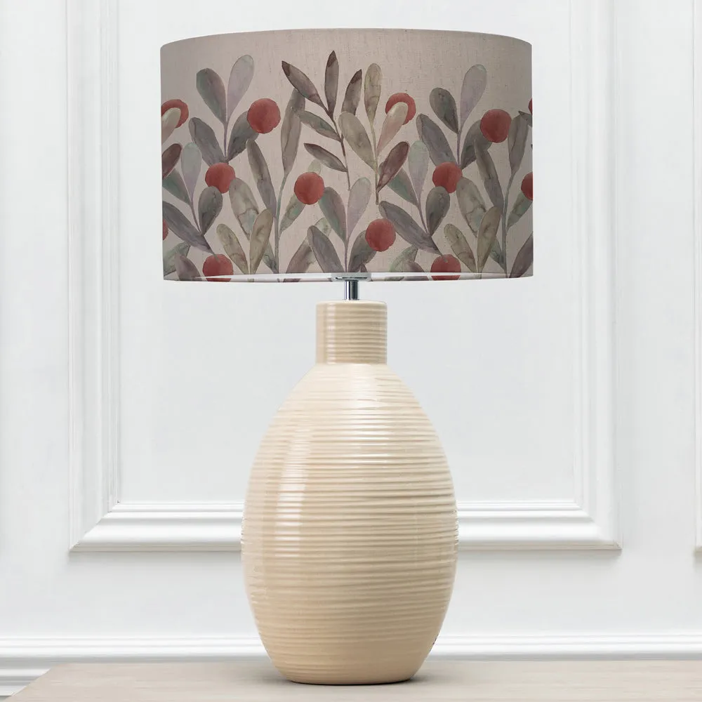 Katsura Eva & Epona Complete Table Lamp Cream/Mulberry