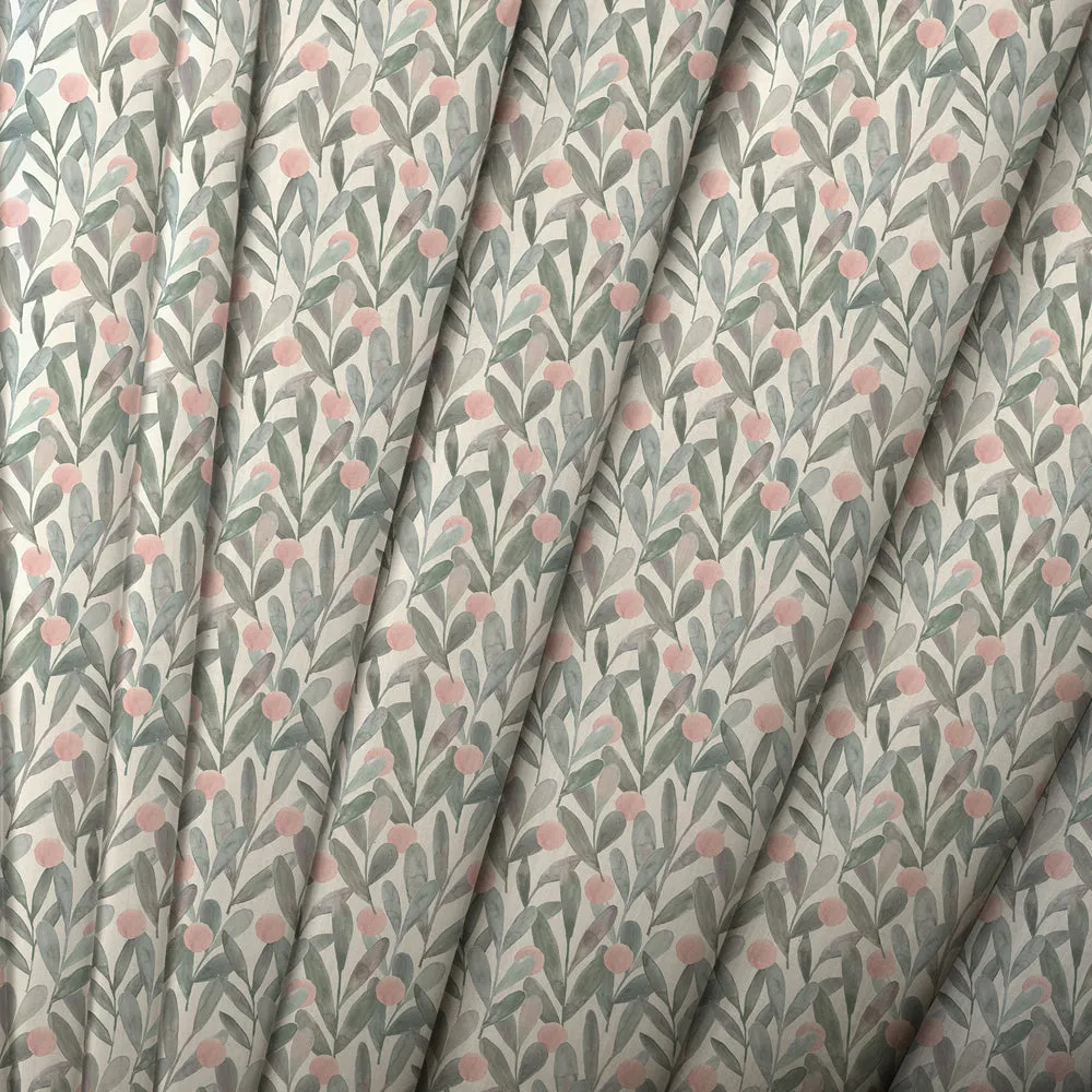 Katsura Printed Cotton Made to Measure Roman Blinds Granite