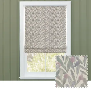 Katsura Printed Cotton Made to Measure Roman Blinds Violet chic floor carpet  