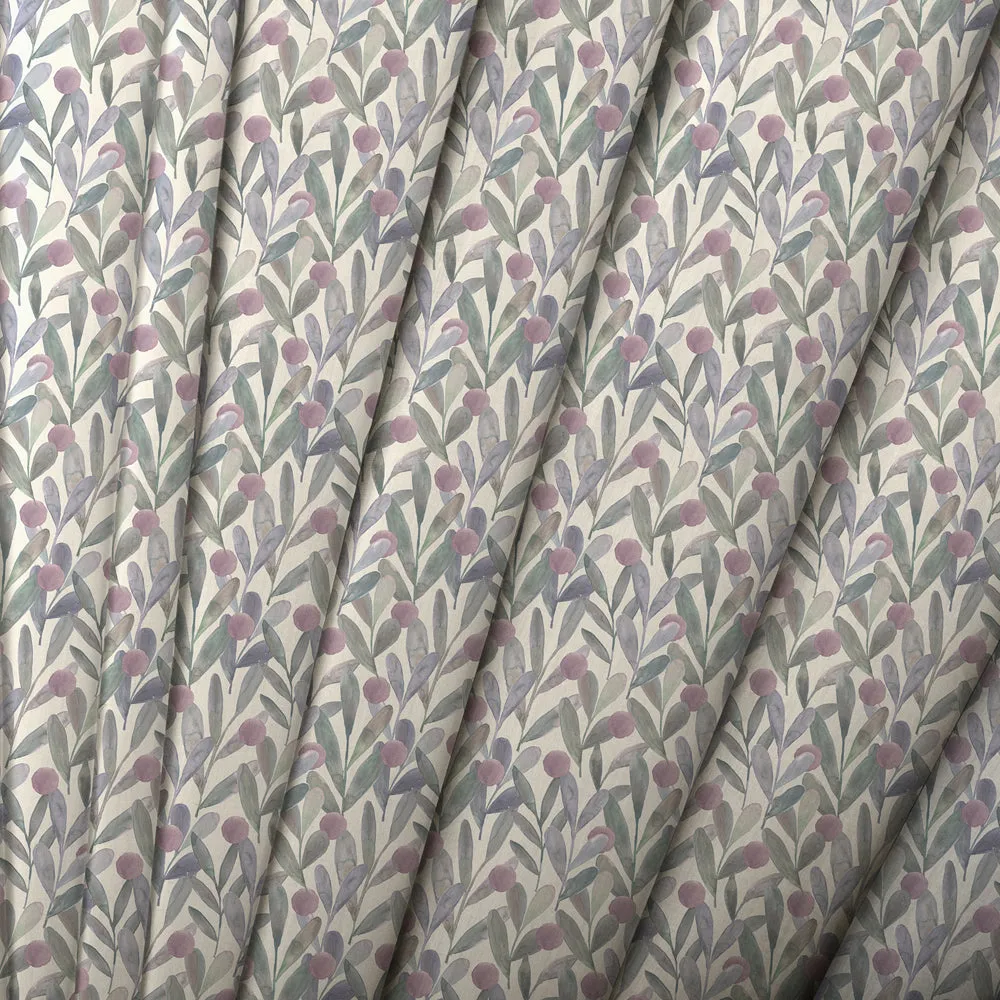 Katsura Printed Cotton Made to Measure Roman Blinds Violet