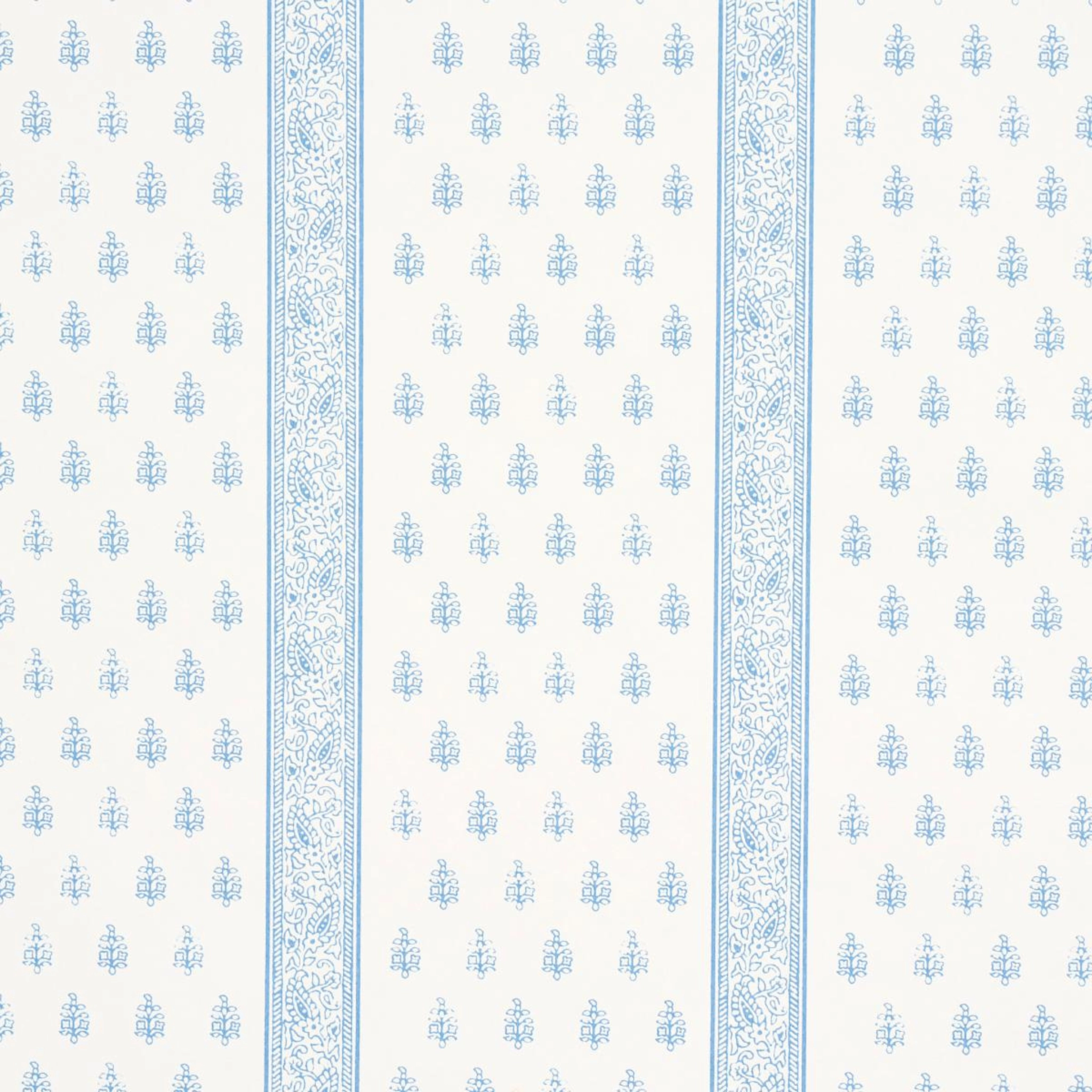 Katsura Stripe II in Chambray Wallpaper paper wall covering