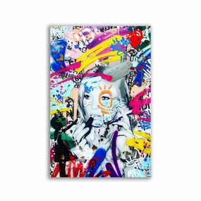 KATY BRAND GRAFFITI by RS Artist framed mural artwork