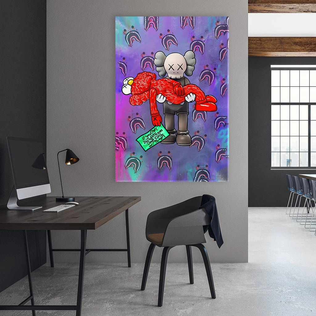 Kaws Red by Kiss Pink