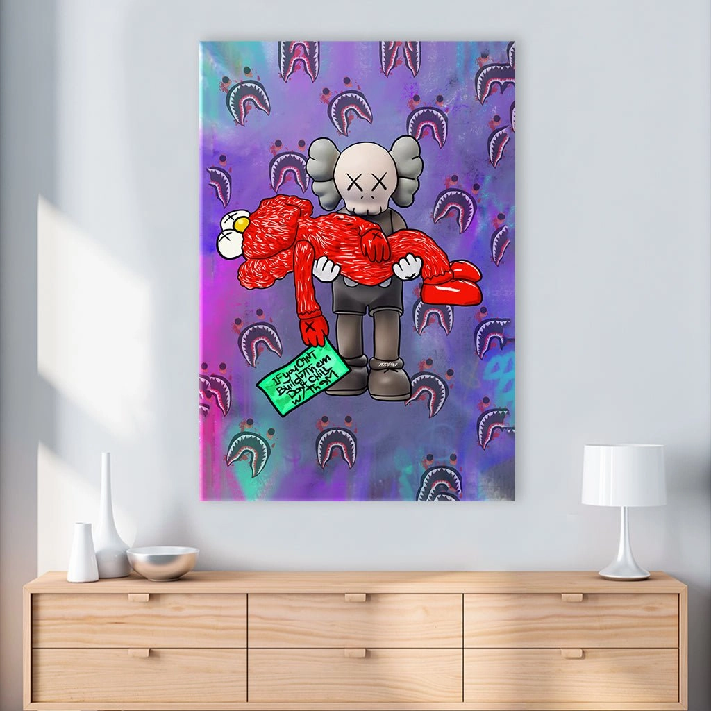 Kaws Red by Kiss Pink