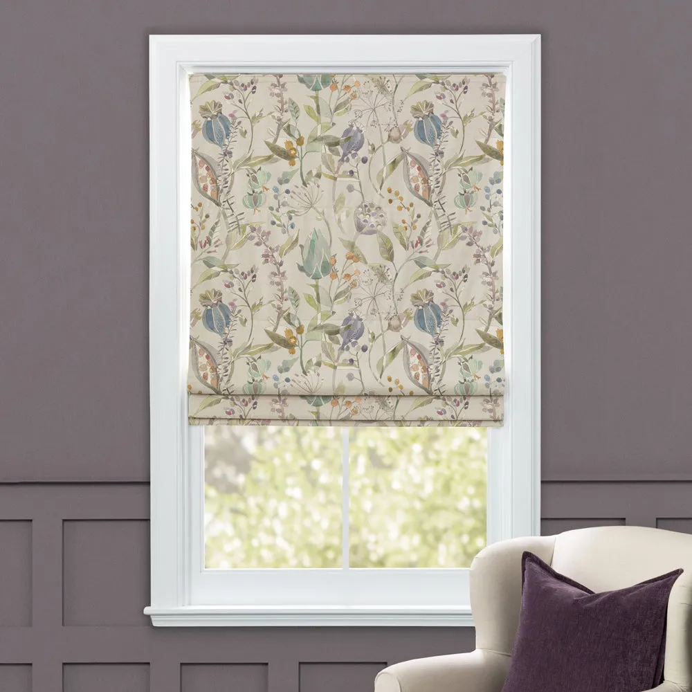Kelston Printed Cotton Made to Measure Roman Blinds Capri/Natural