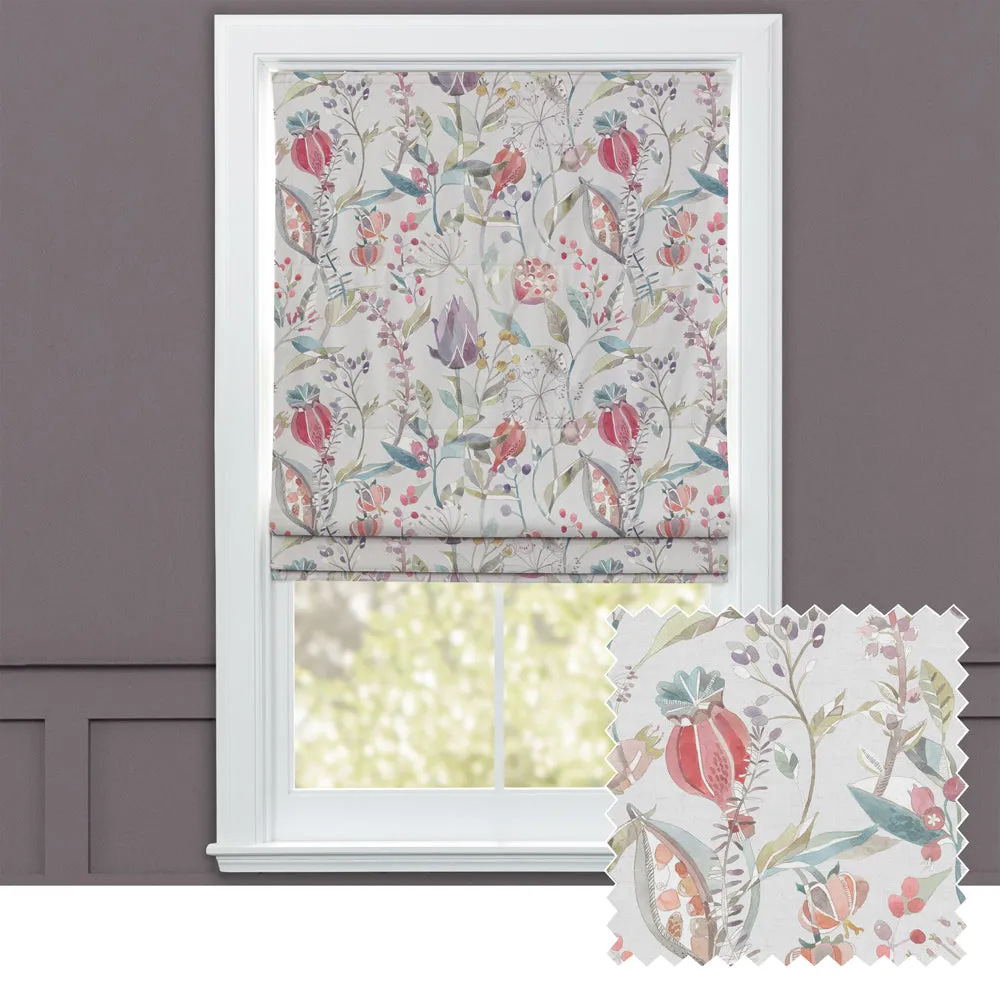 Kelston Printed Cotton Made to Measure Roman Blinds Cinnamon chic floor carpet  