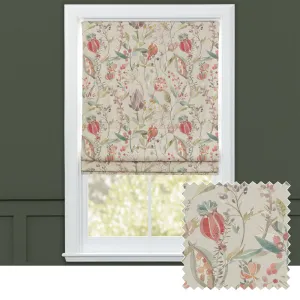 Kelston Printed Cotton Made to Measure Roman Blinds Cinnamon/Natural chic floor carpet  