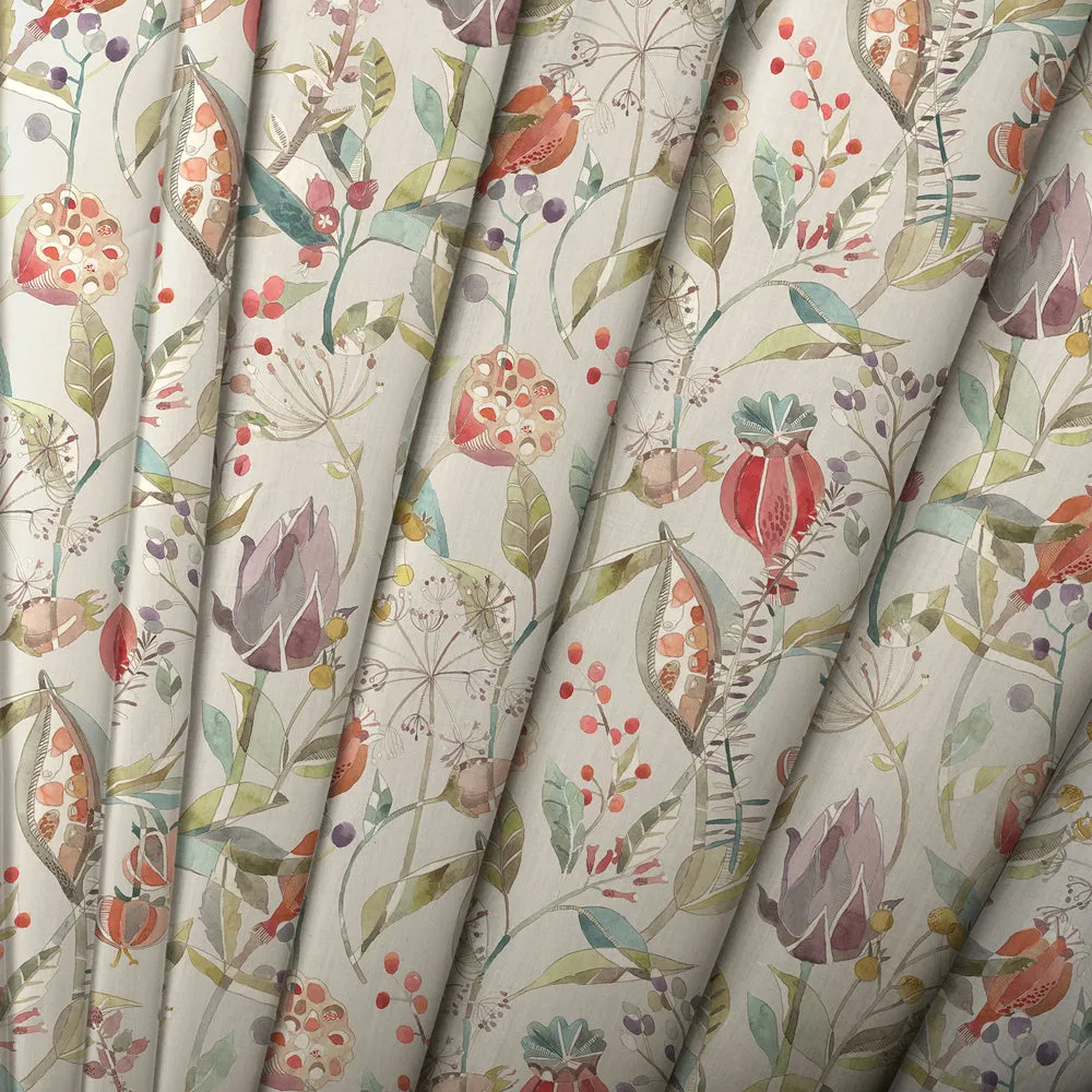 Kelston Printed Cotton Made to Measure Roman Blinds Cinnamon/Natural