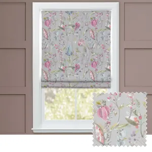 Kelston Printed Cotton Made to Measure Roman Blinds Sorbet chic floor carpet  