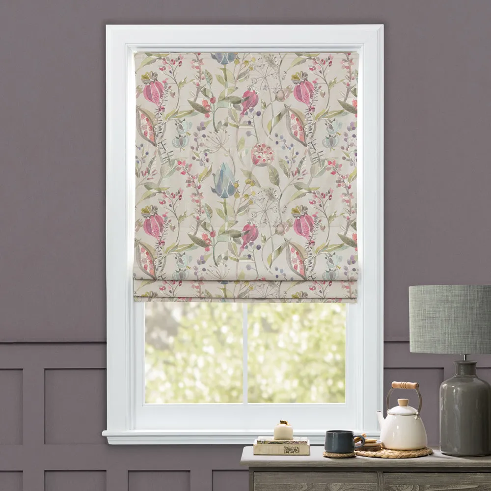 Kelston Printed Cotton Made to Measure Roman Blinds Sorbet/Natural