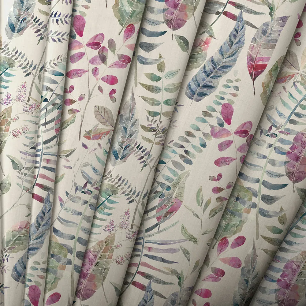 Kenton Printed Cotton Made to Measure Roman Blinds Loganberry