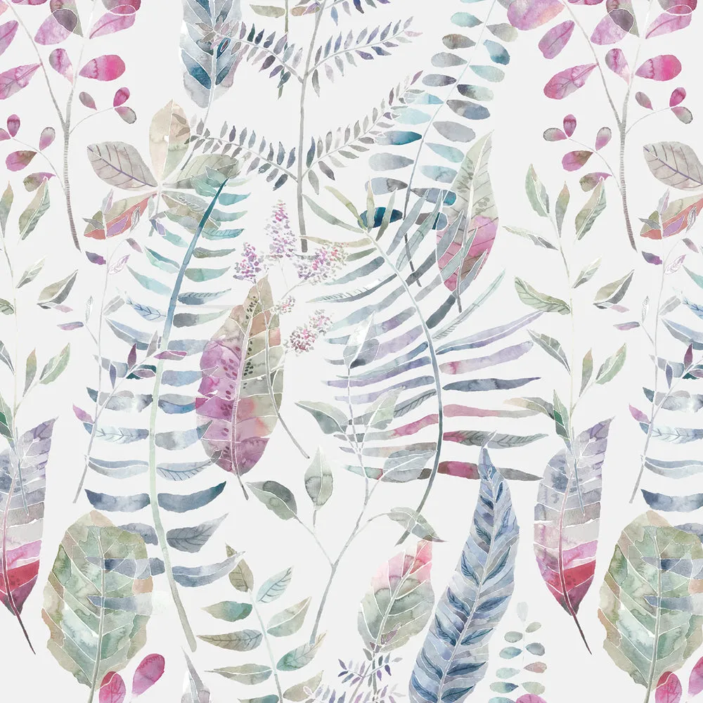 Kenton Printed Cotton Made to Measure Roman Blinds Loganberry