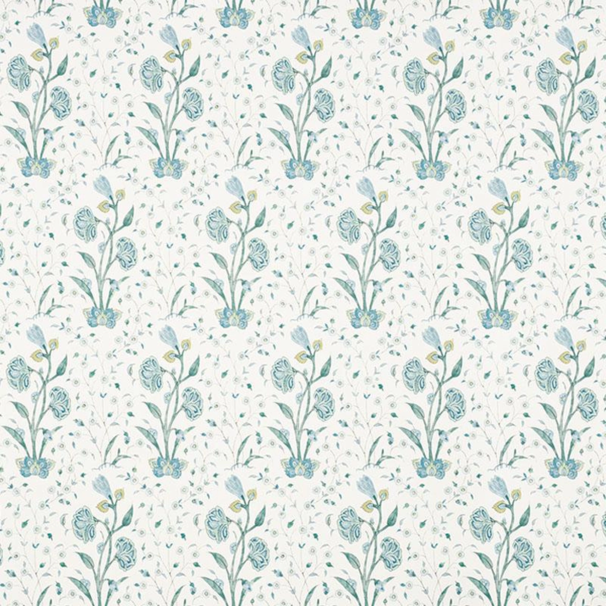 Khilana Floral Wallpaper in Peacock paper wall covering