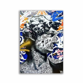 KING DAVID by RS Artist framed mural artwork