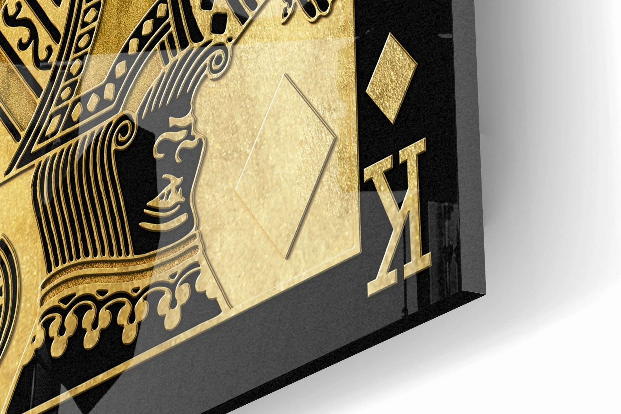 King of Diamonds by Frank Amoruso Gold on Acrylic