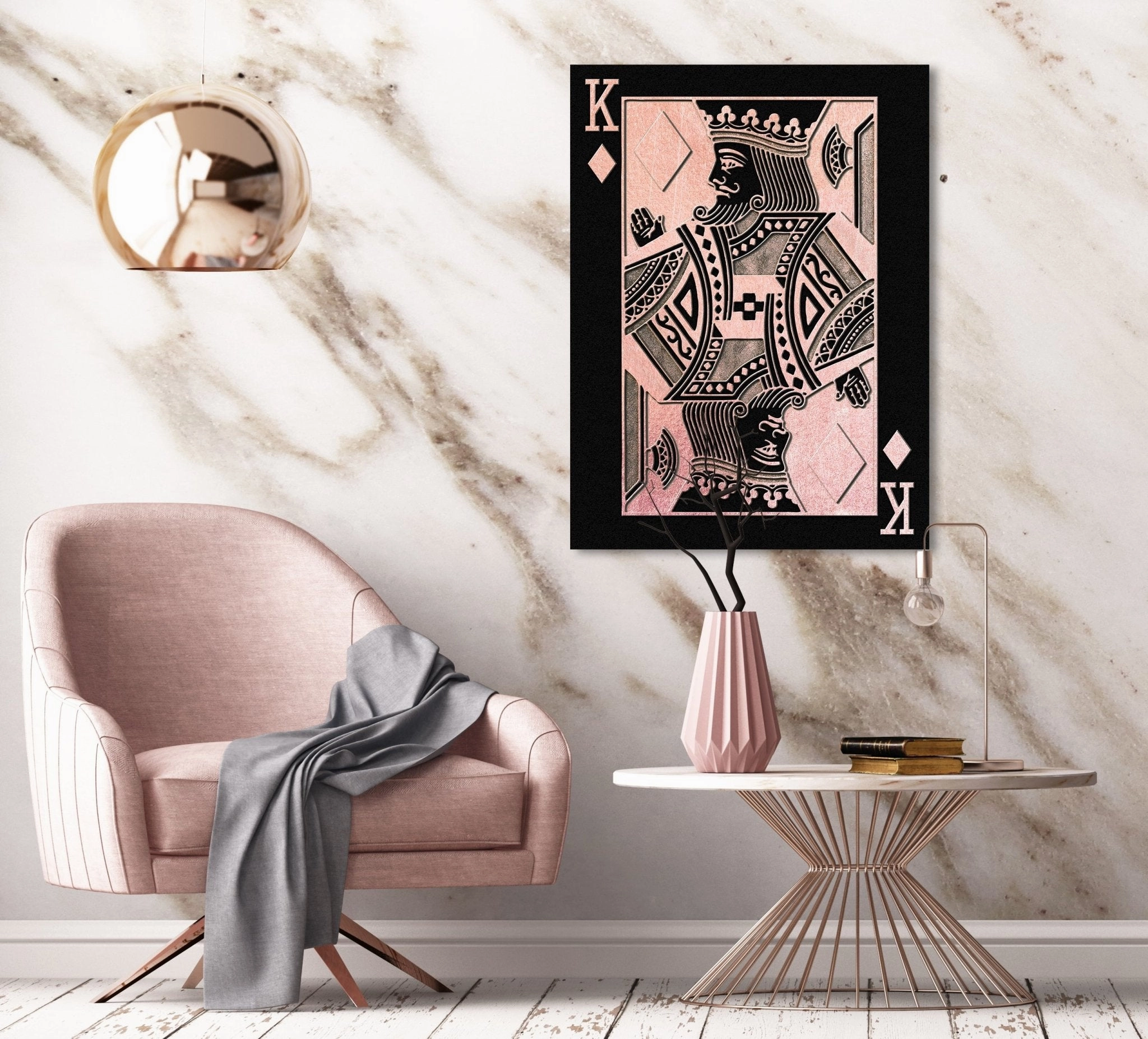 King of Diamonds by Frank Amoruso Ros on Acrylic