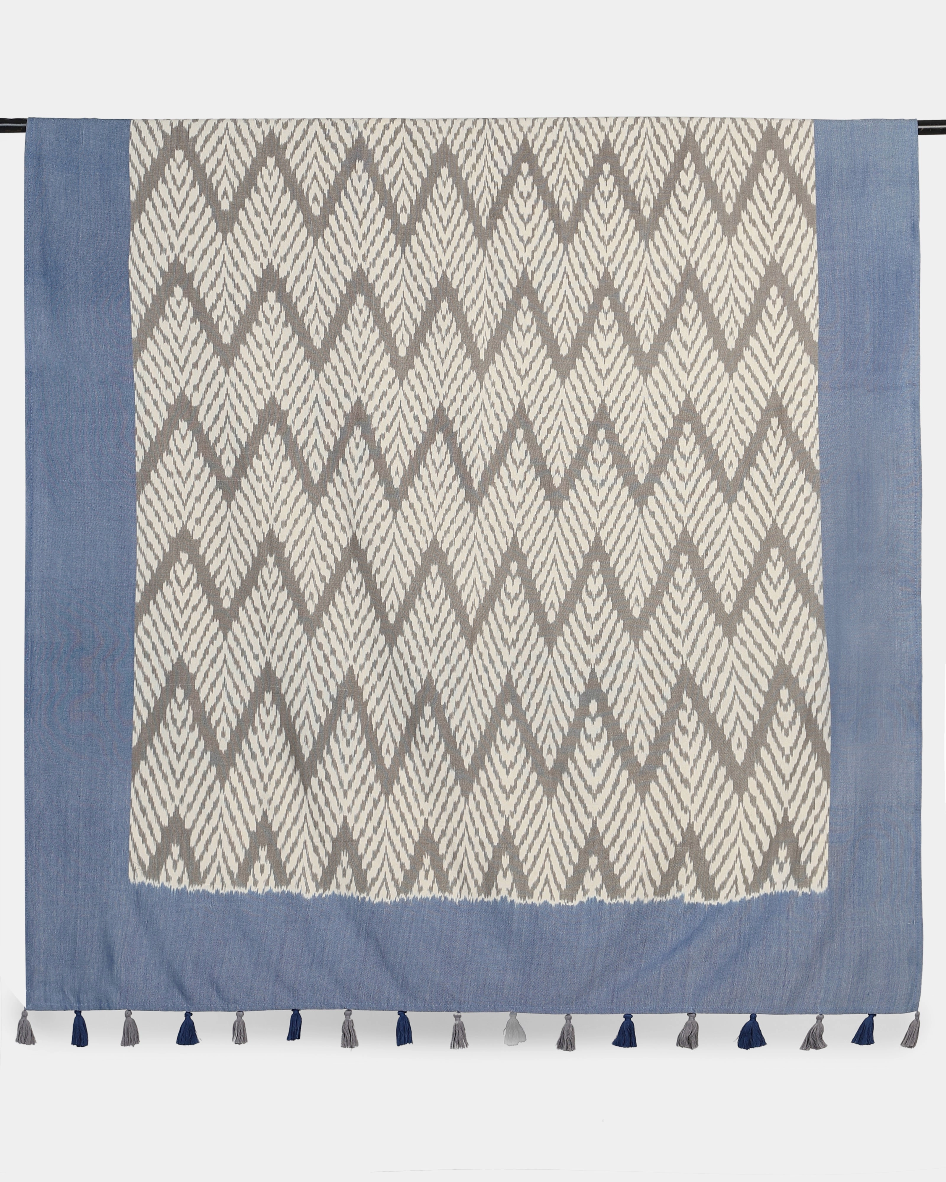 Kishi Warp Ikat Cotton Table Cover