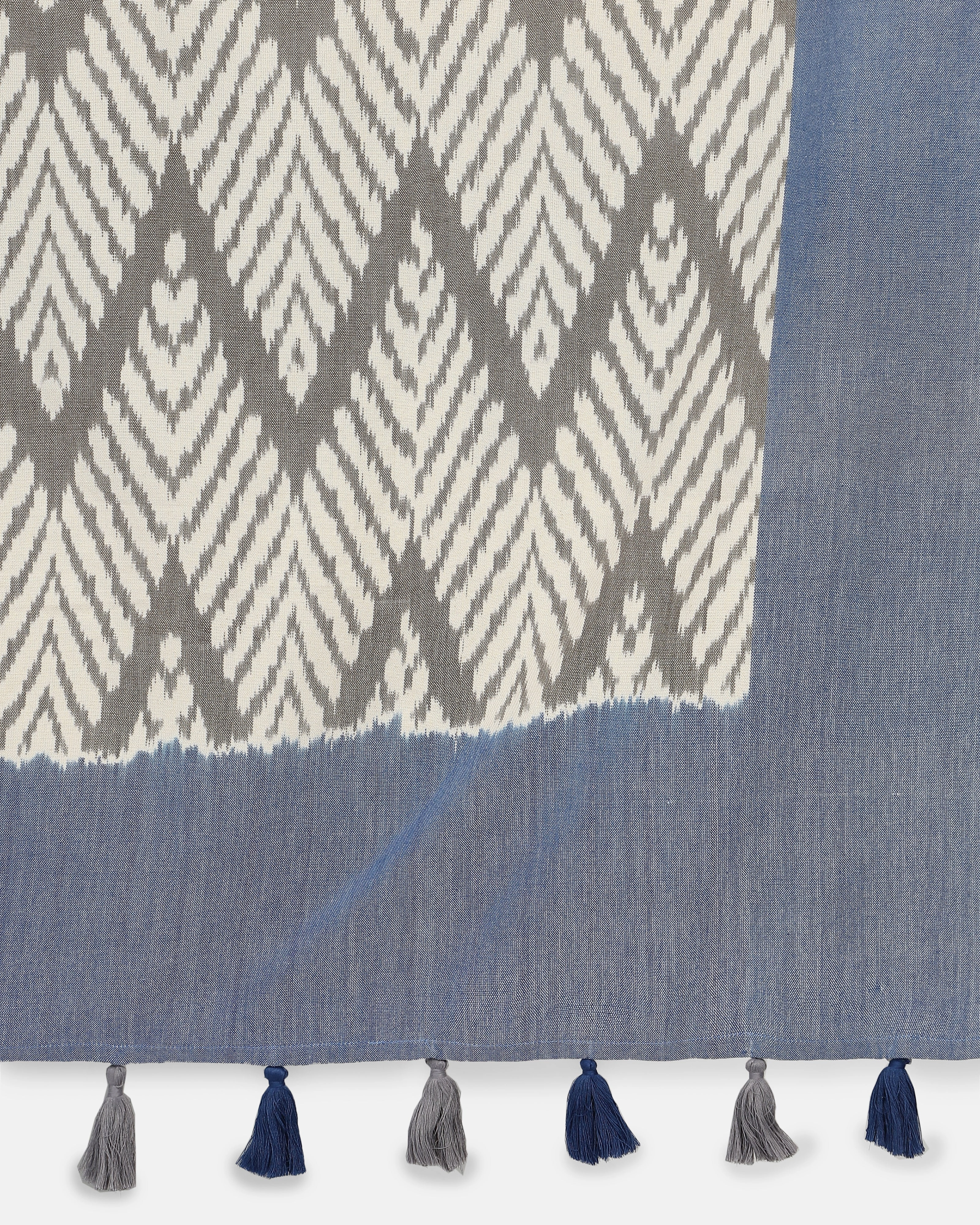 Kishi Warp Ikat Cotton Table Cover