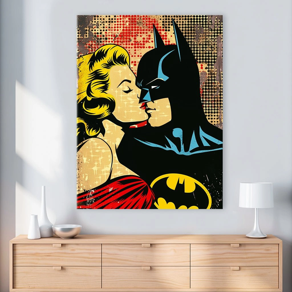 Kissing Batman by Frank Daske