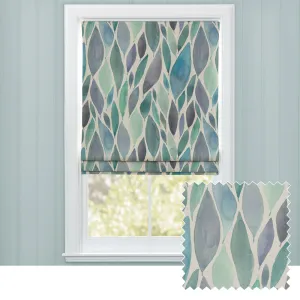 Koyo Printed Cotton Made to Measure Roman Blinds Aqua modern fashion rug  