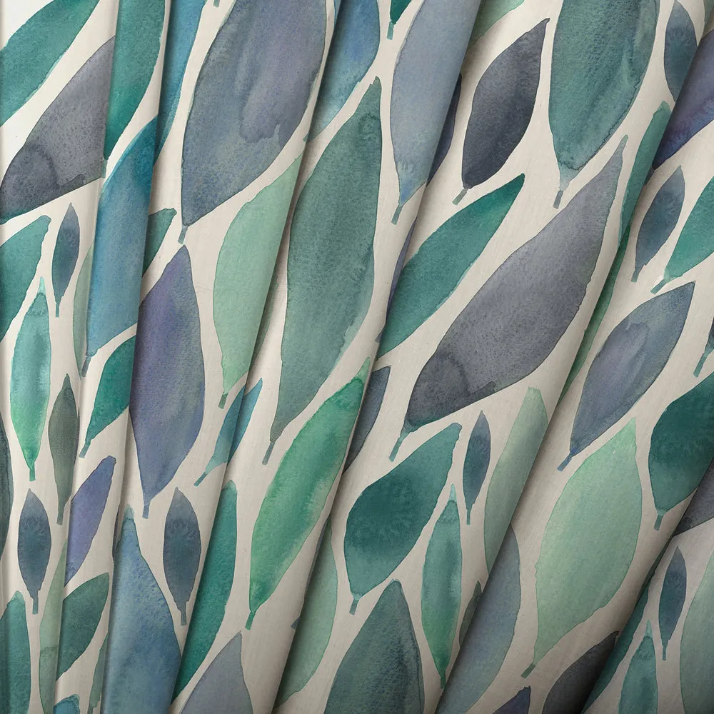 Koyo Printed Cotton Made to Measure Roman Blinds Aqua