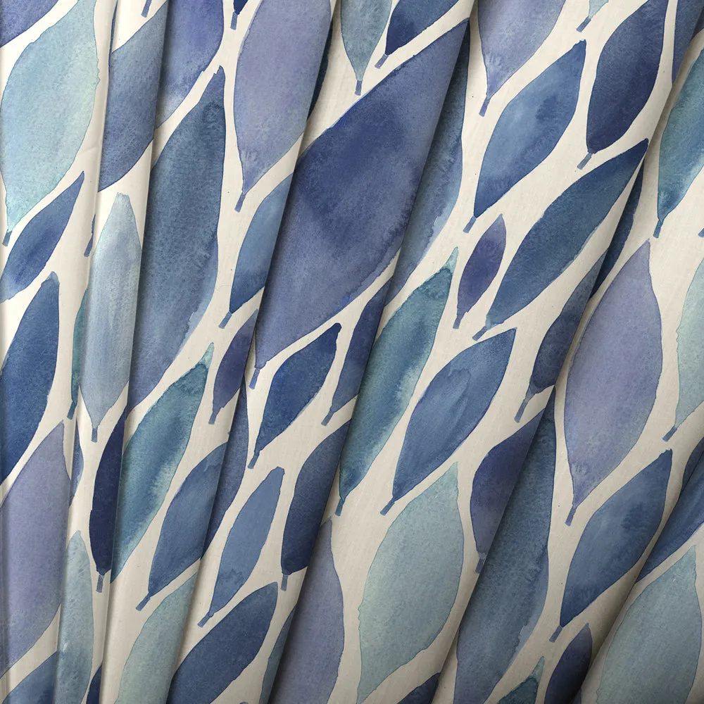 Koyo Printed Cotton Made to Measure Roman Blinds Cobalt