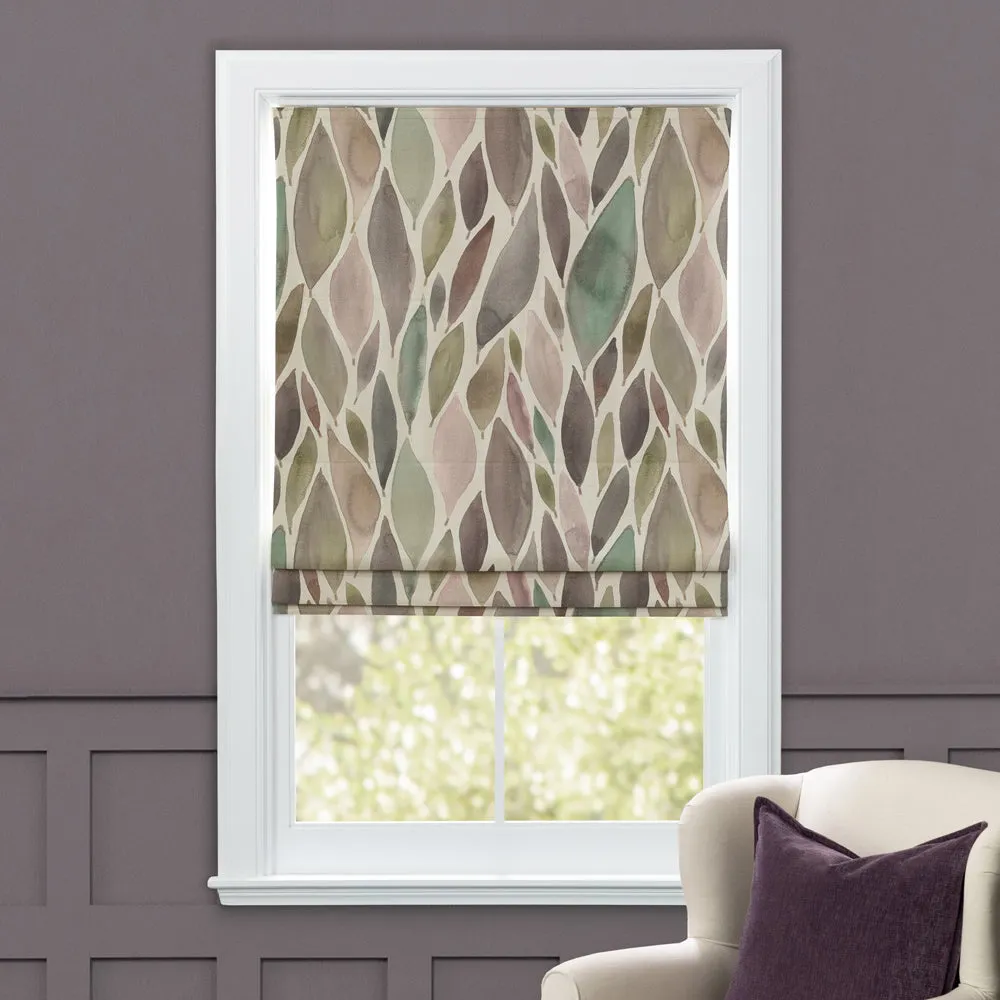 Koyo Printed Cotton Made to Measure Roman Blinds Granite