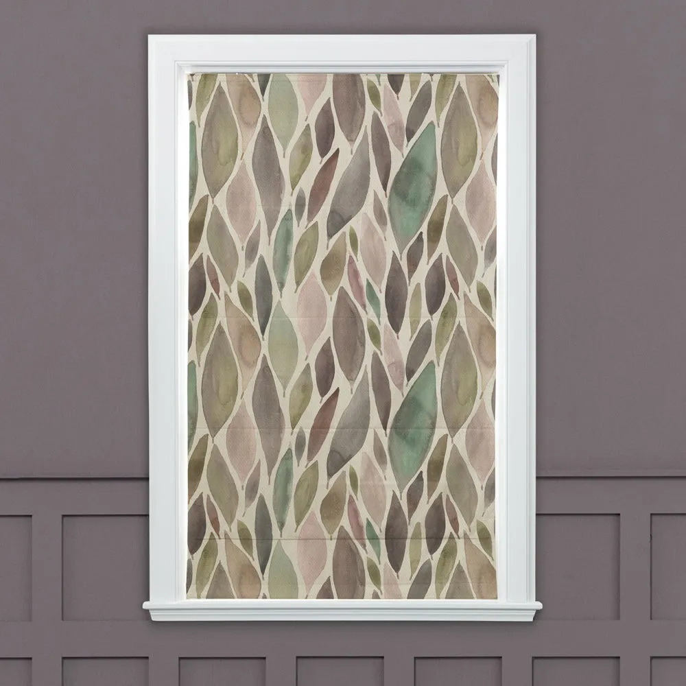 Koyo Printed Cotton Made to Measure Roman Blinds Granite
