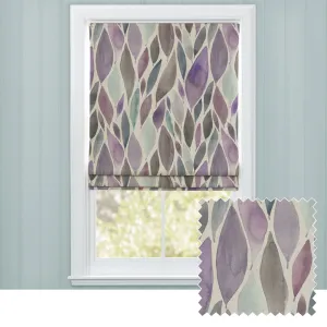 Koyo Printed Cotton Made to Measure Roman Blinds Violet chic floor carpet  