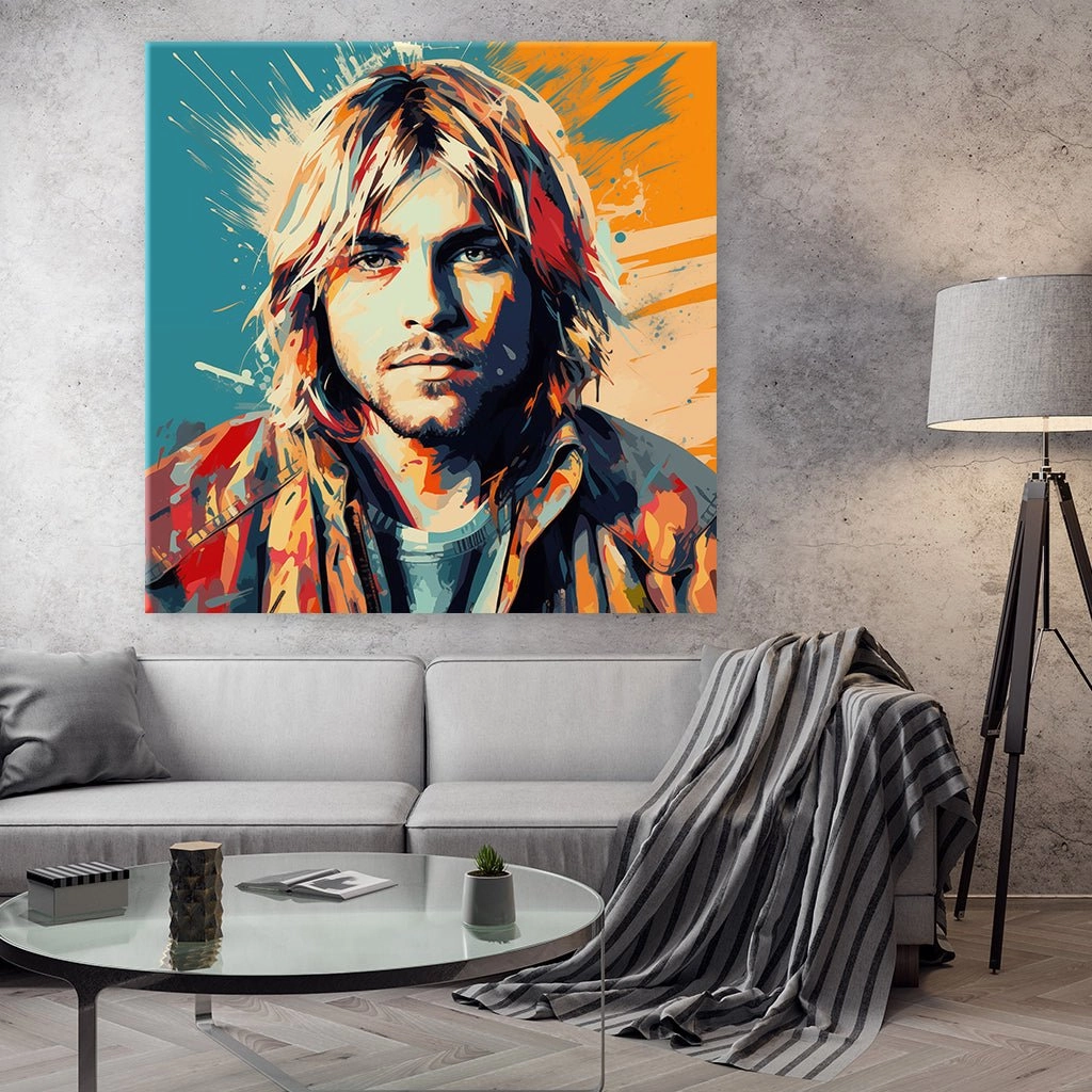 Kurt Cobain - Pop Art Portrait by Frank Daske 