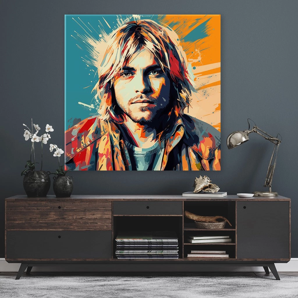 Kurt Cobain - Pop Art Portrait by Frank Daske 