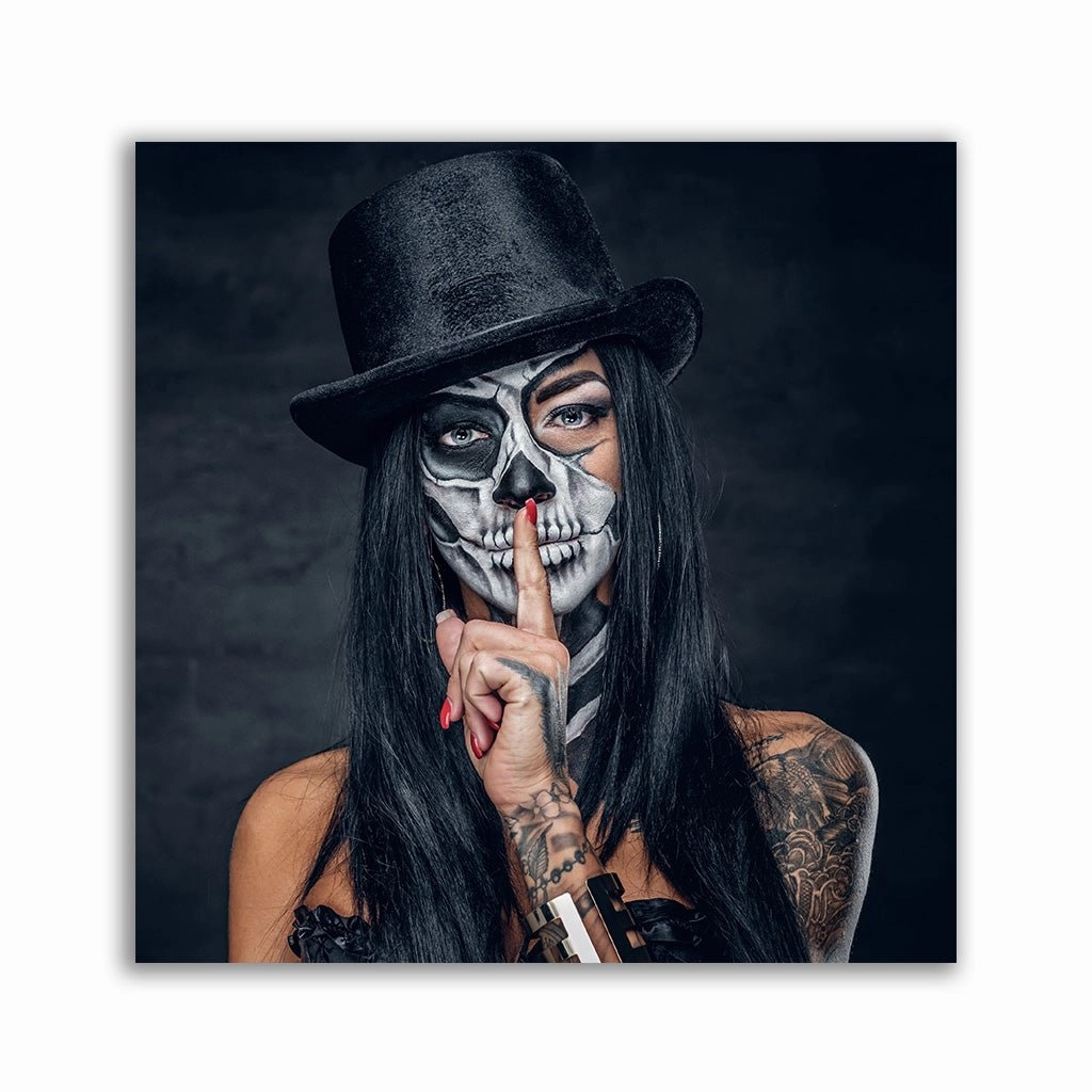 La Catrina - No Talk framed mural artwork