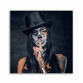 La Catrina - No Talk framed mural artwork