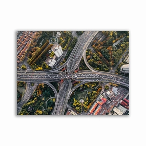 LA Highway framed mural artwork