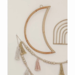 La Luna Rattan Wall Decor minimalist art object  