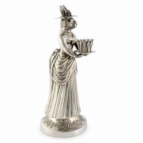 Lady Hare Tall Candlestick mini desktop sculpture