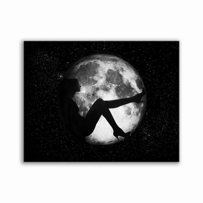 Lady Of The Moon by David Drake framed mural artwork