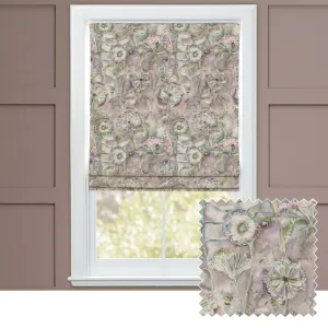Langdale Printed Cotton Made to Measure Roman Blinds Fig chic floor carpet  