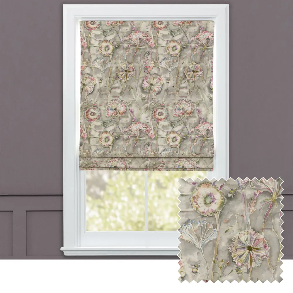 Langdale Printed Cotton Made to Measure Roman Blinds Orchid chic floor carpet  
