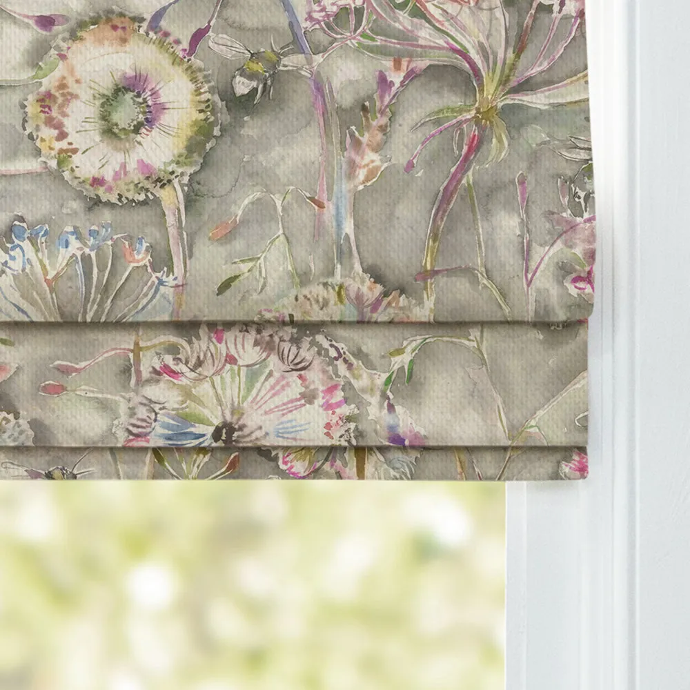 Langdale Printed Cotton Made to Measure Roman Blinds Orchid