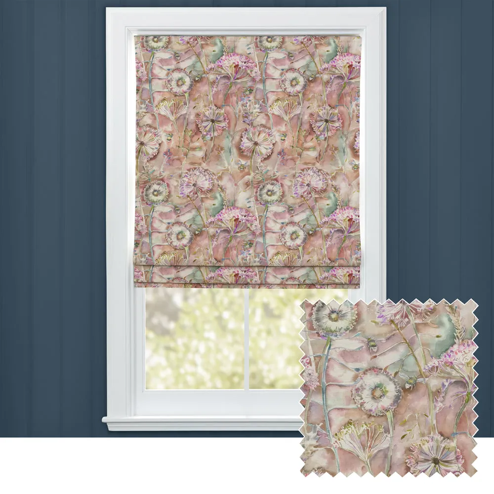 Langdale Printed Cotton Made to Measure Roman Blinds Russett chic floor carpet  
