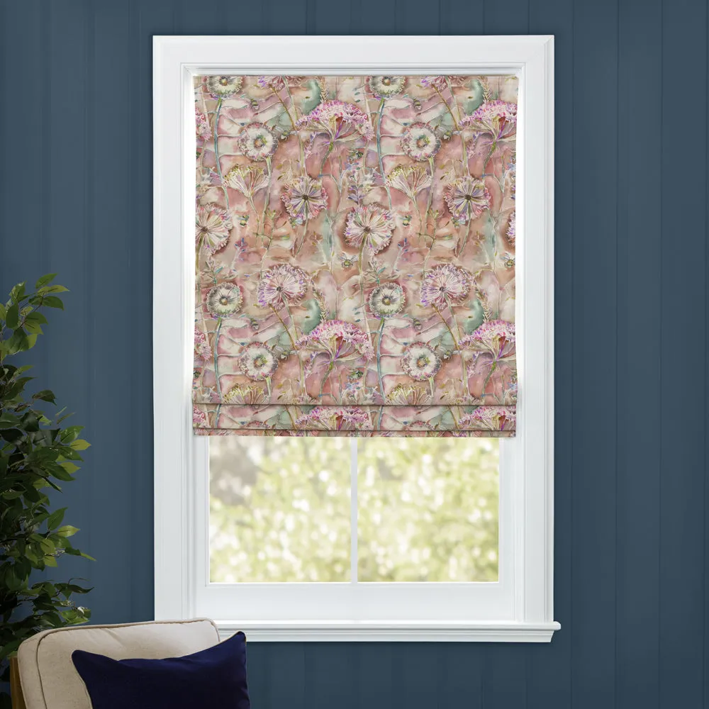 Langdale Printed Cotton Made to Measure Roman Blinds Russett