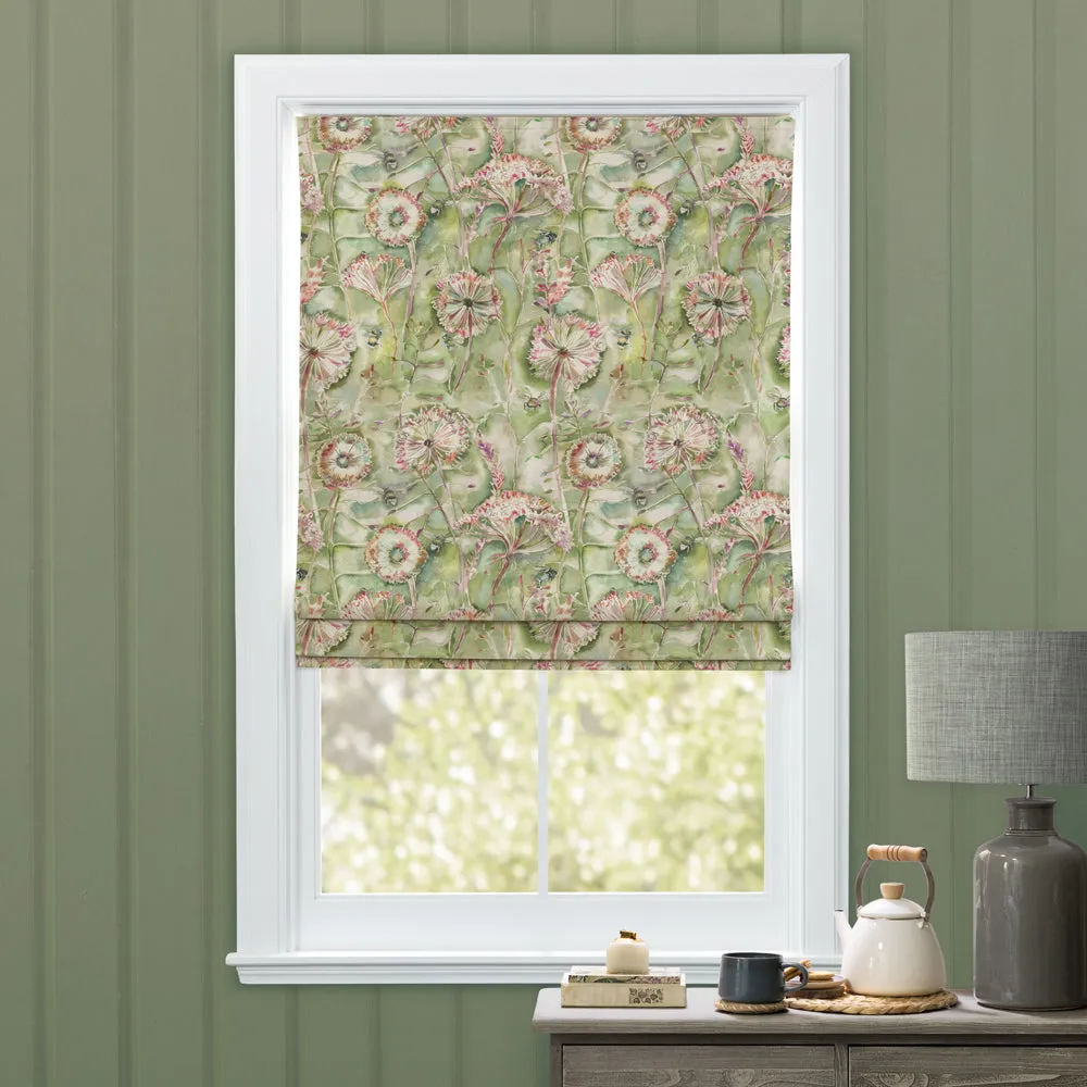 Langdale Printed Cotton Made to Measure Roman Blinds Sweetpea