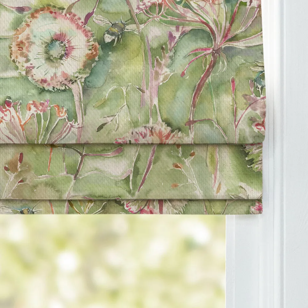 Langdale Printed Cotton Made to Measure Roman Blinds Sweetpea