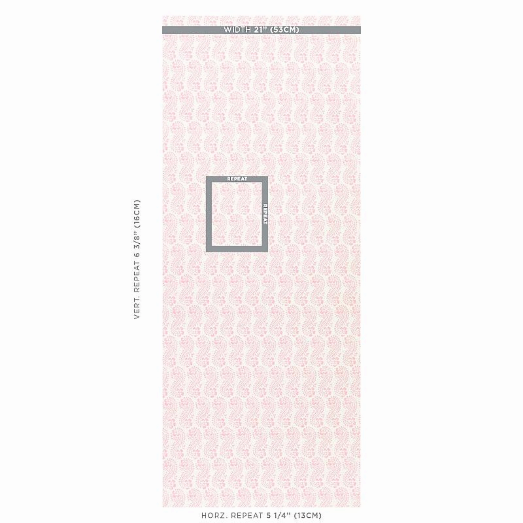 Lani Pink Botanical Paisley Wallpaper