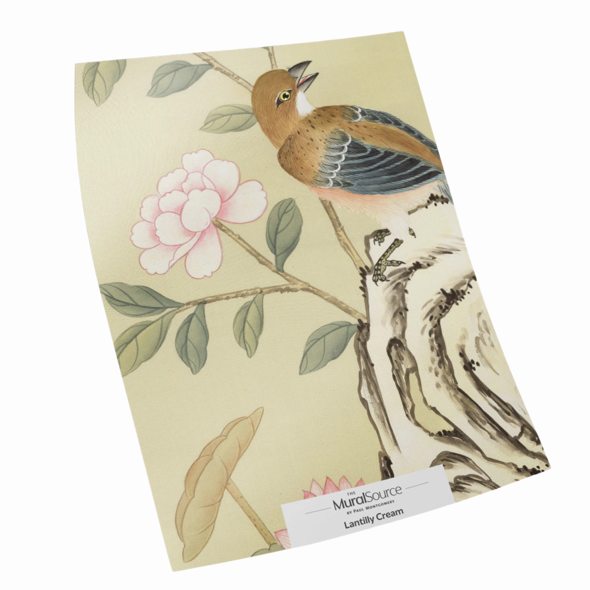 Lantilly Chinoiserie Mural Wallpaper Panels in Cream