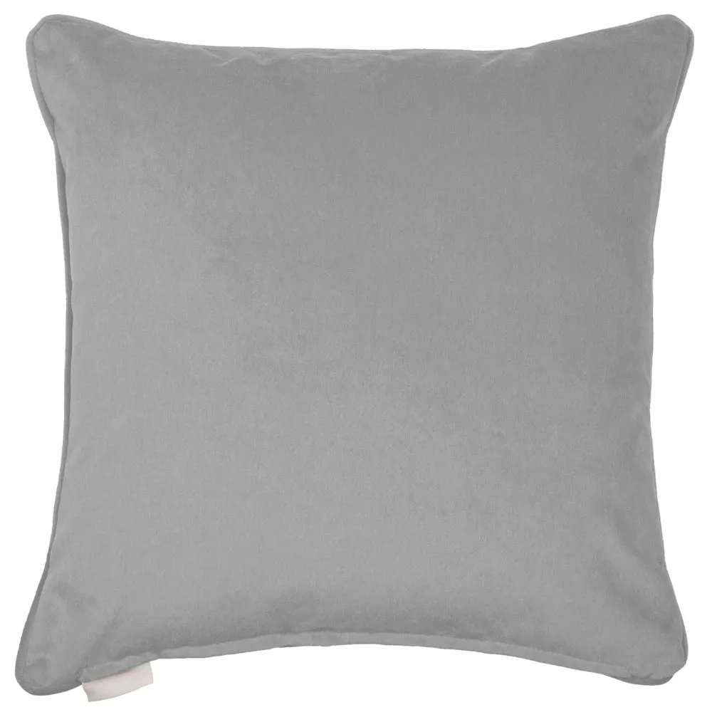 Lapis Velvet Cushion Silver