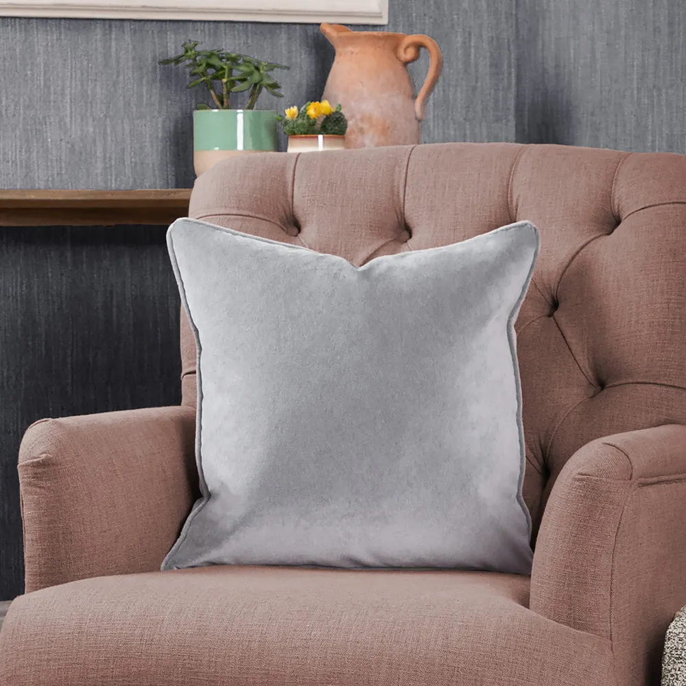 Lapis Velvet Cushion Silver modern fashion rug  