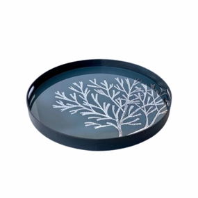 LARGE BLUE & BLACK TWIG TRAY 6X61.5CM decorative home ornament